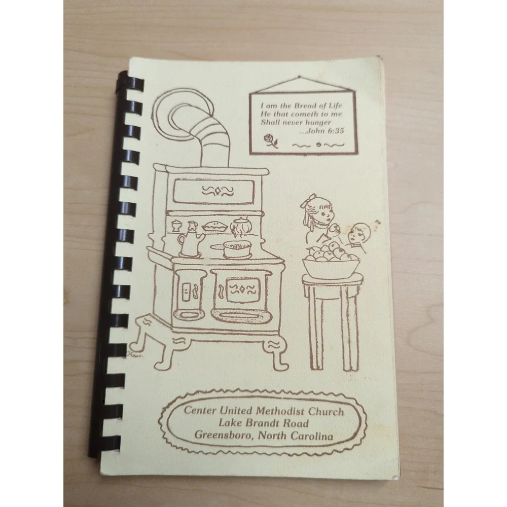 Center united Methodist Church Greensboro, NC Spiral‎ Church Cookbook 1985